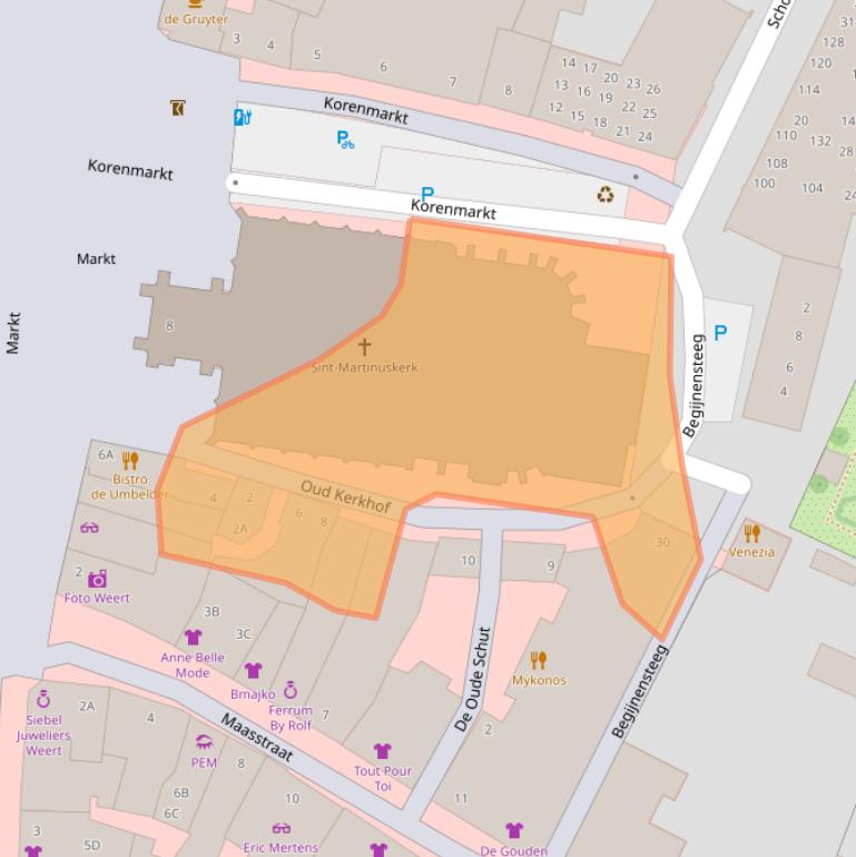 Kaart van postcodegebied 6001JN.