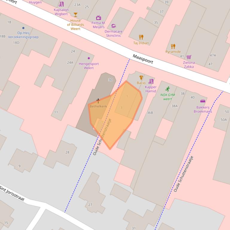 Kaart van postcodegebied 6001LB.