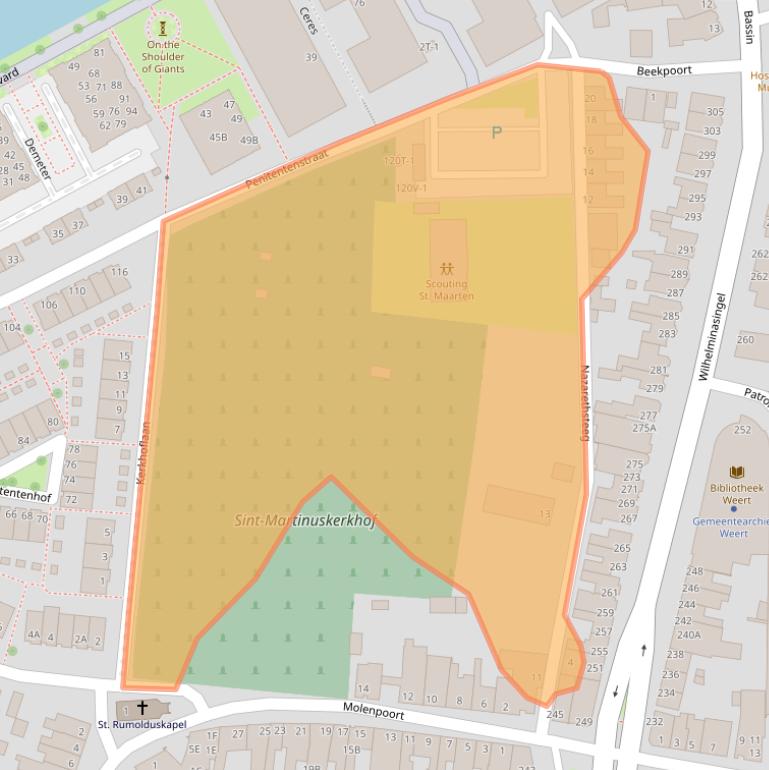 Kaart van postcodegebied 6001SB.
