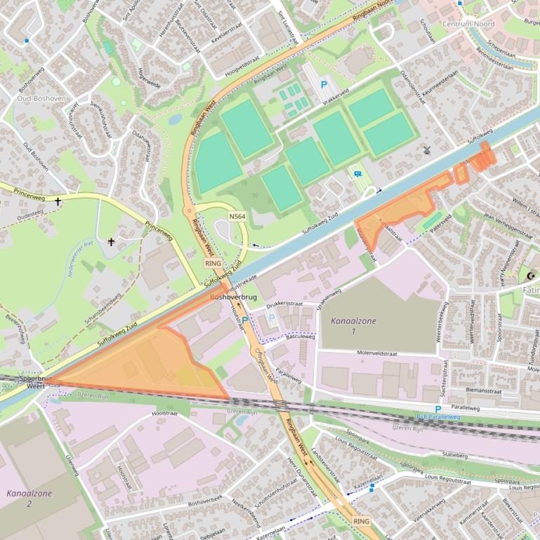 Kaart van postcodegebied 6001SE.