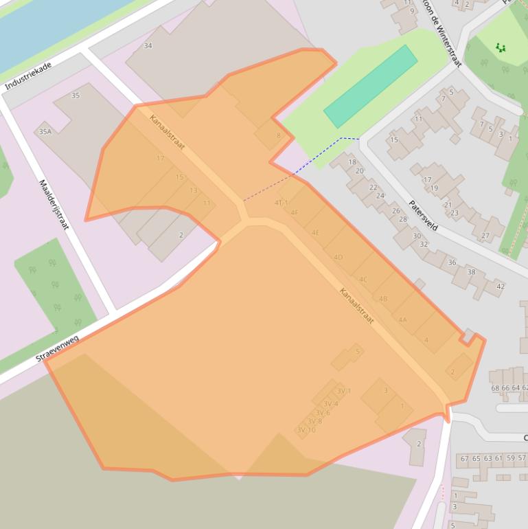 Kaart van postcodegebied 6001SG.