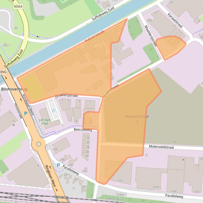 Kaart van postcodegebied 6001SH.