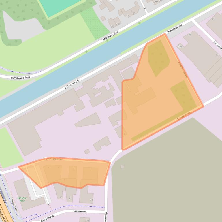 Kaart van postcodegebied 6001SL.