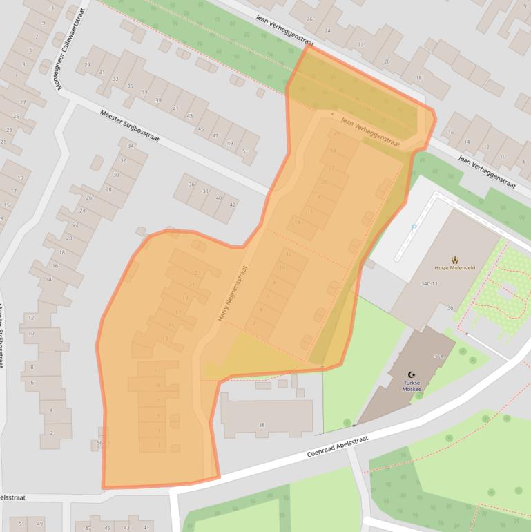 Kaart van postcodegebied 6001SW.