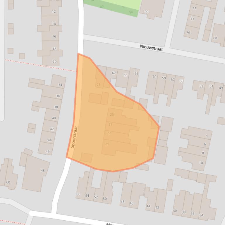 Kaart van postcodegebied 6001VC.