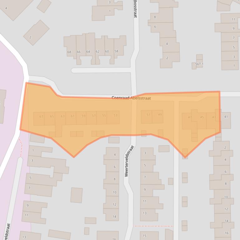 Kaart van postcodegebied 6001VK.