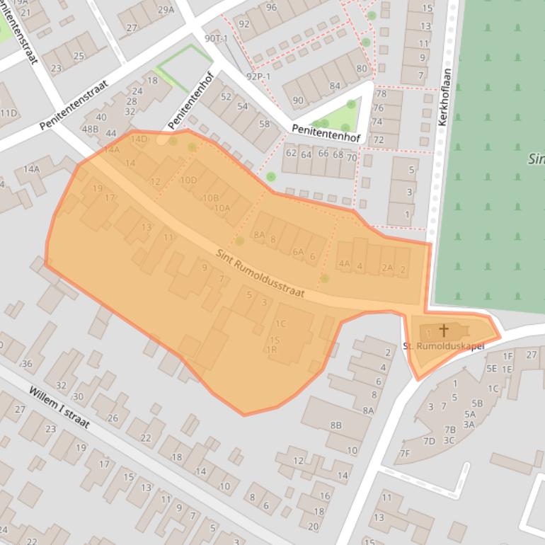 Kaart van postcodegebied 6001VV.