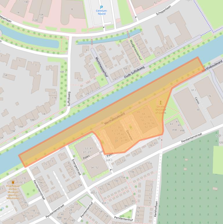 Kaart van postcodegebied 6001WX.