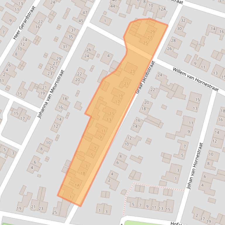 Kaart van postcodegebied 6001XA.