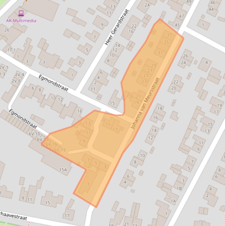 Kaart van postcodegebied 6001XD.