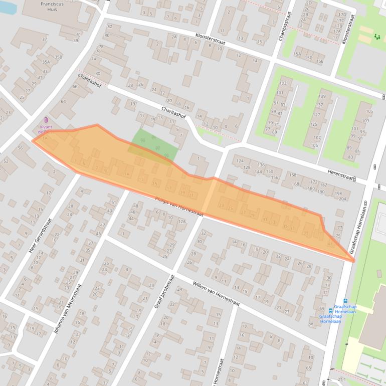 Kaart van postcodegebied 6001XK.