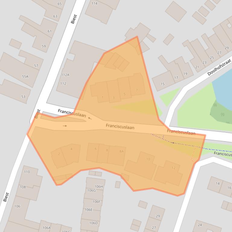 Kaart van postcodegebied 6001XW.