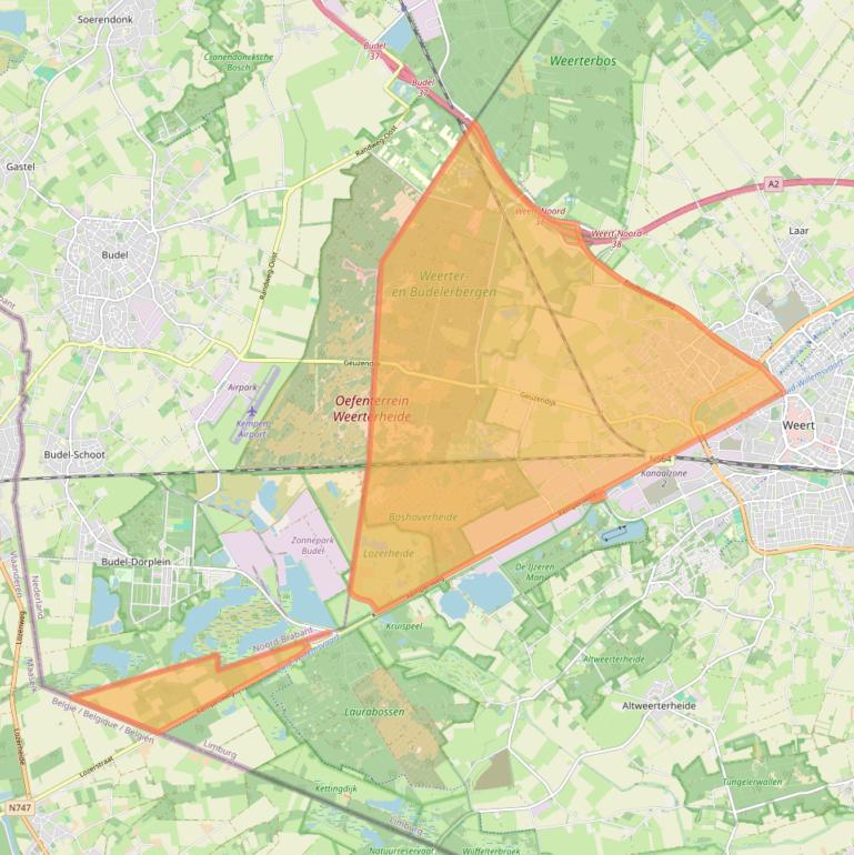 Kaart van postcodegebied 6002.