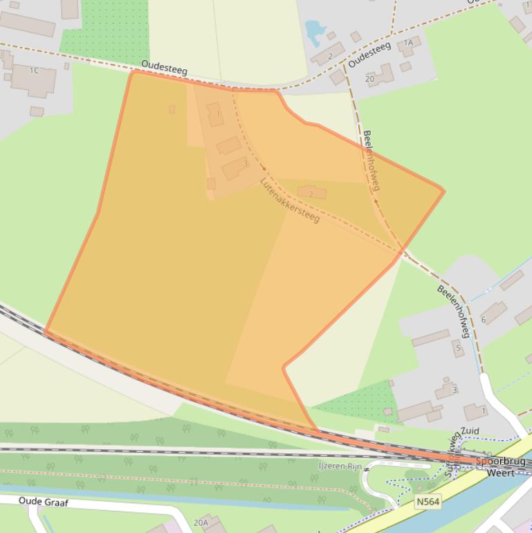 Kaart van postcodegebied 6002AJ.