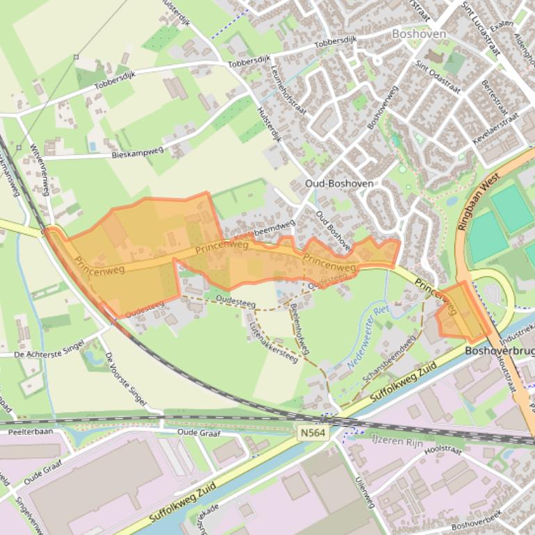 Kaart van postcodegebied 6002AK.