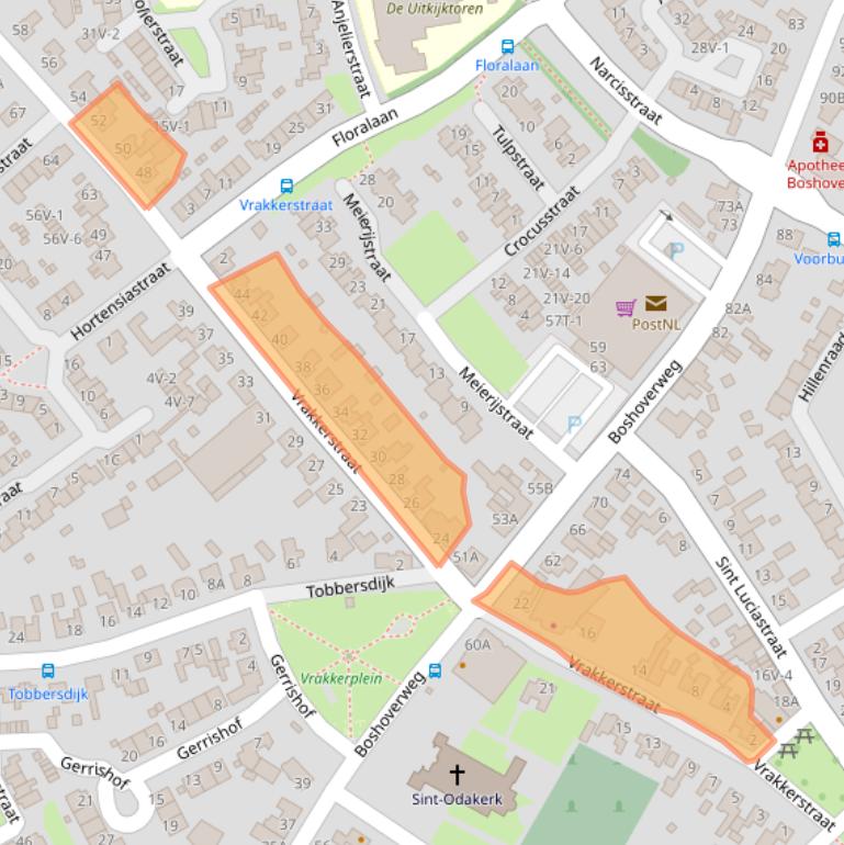 Kaart van postcodegebied 6002AW.