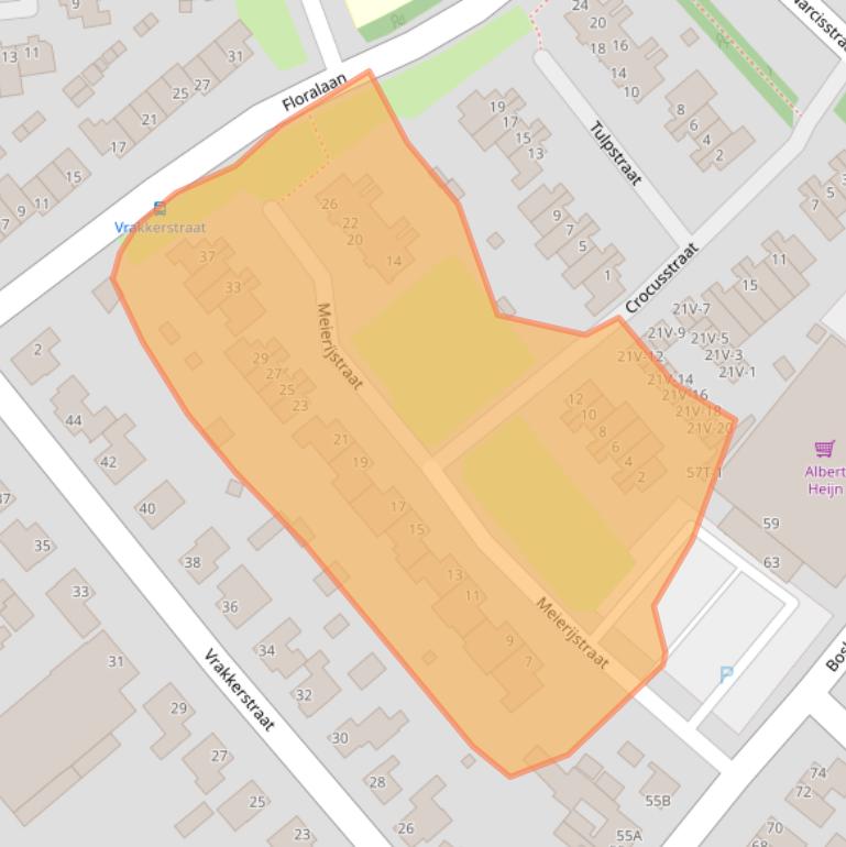 Kaart van postcodegebied 6002BA.