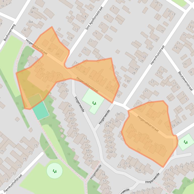 Kaart van postcodegebied 6002BB.