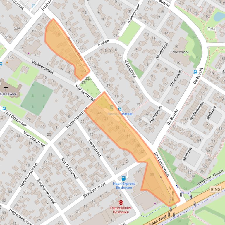 Kaart van postcodegebied 6002BP.