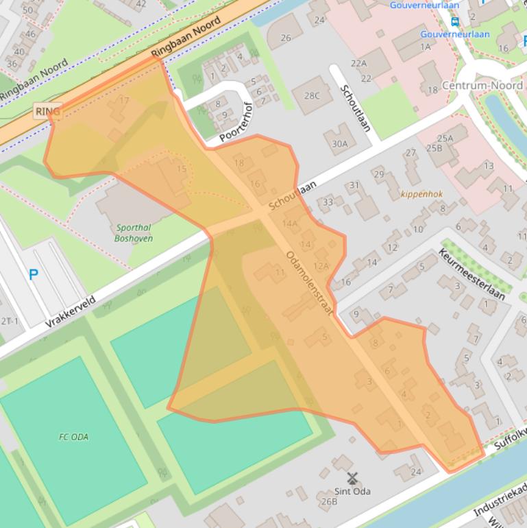 Kaart van postcodegebied 6002BR.