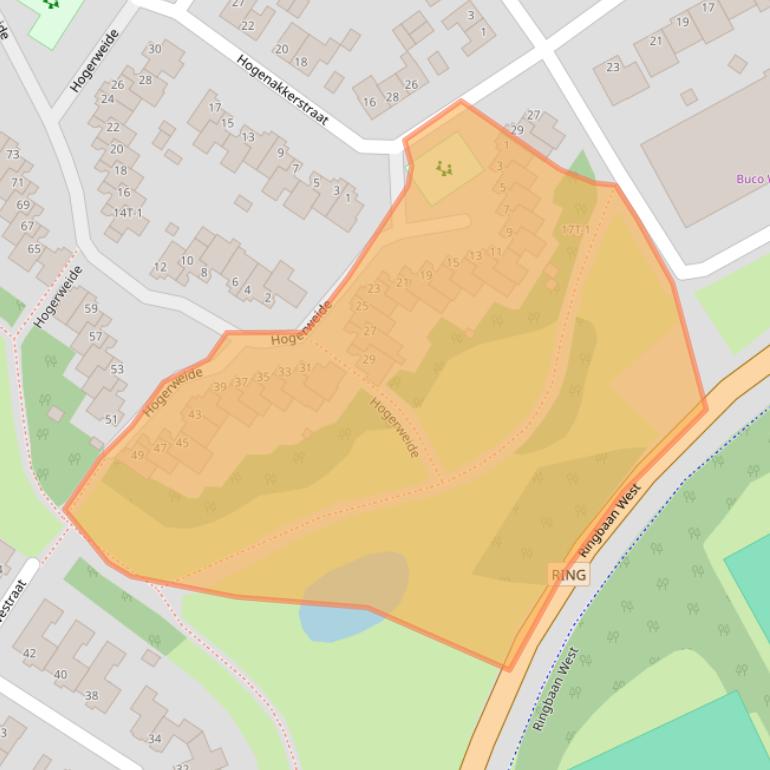 Kaart van postcodegebied 6002BW.