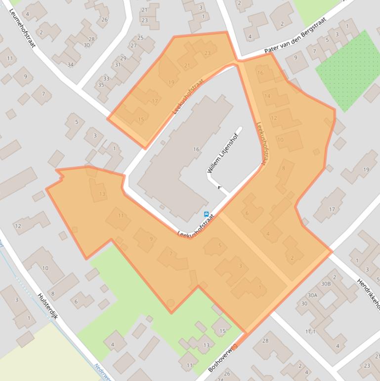 Kaart van postcodegebied 6002CN.