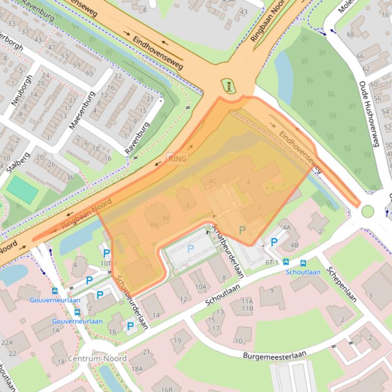 Kaart van postcodegebied 6002ED.