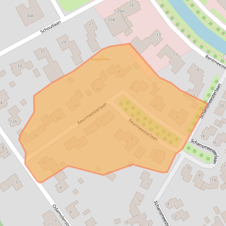 Kaart van postcodegebied 6002EK.