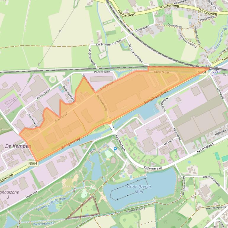 Kaart van postcodegebied 6002NL.