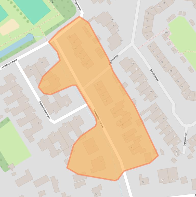 Kaart van postcodegebied 6002WZ.
