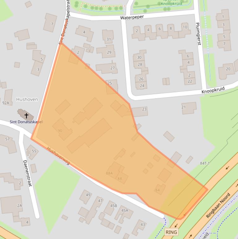 Kaart van postcodegebied 6003AC.