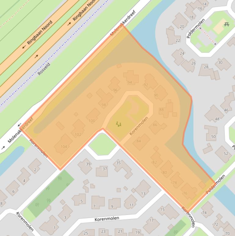 Kaart van postcodegebied 6003BH.