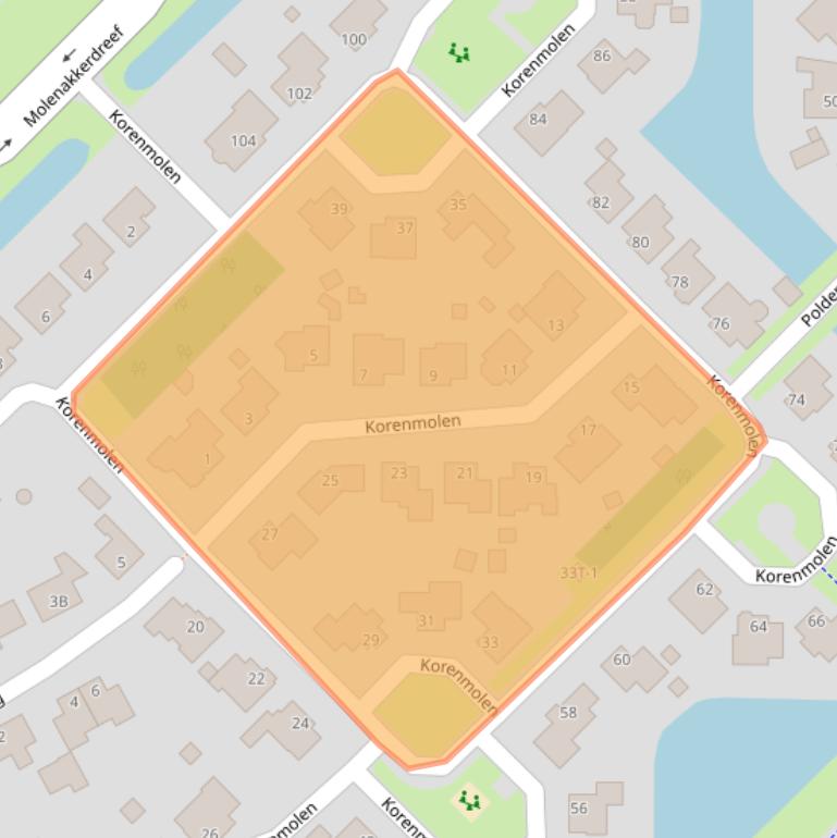 Kaart van postcodegebied 6003BJ.