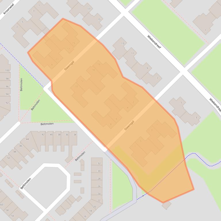 Kaart van postcodegebied 6003BS.