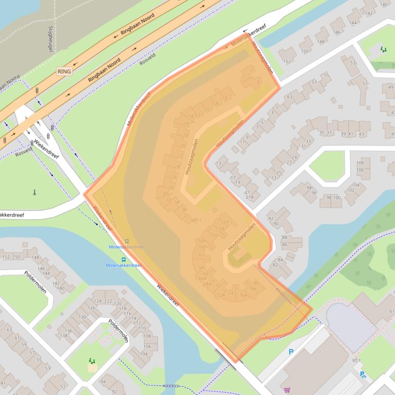 Kaart van postcodegebied 6003CA.