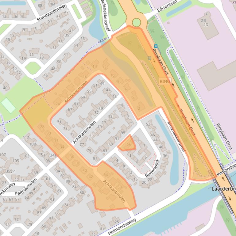 Kaart van postcodegebied 6003CP.