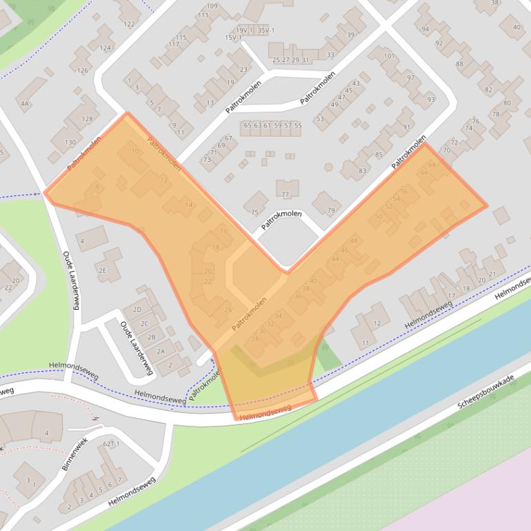 Kaart van postcodegebied 6003CW.