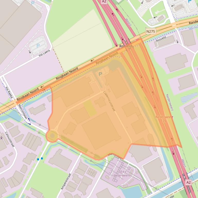 Kaart van postcodegebied 6003DE.