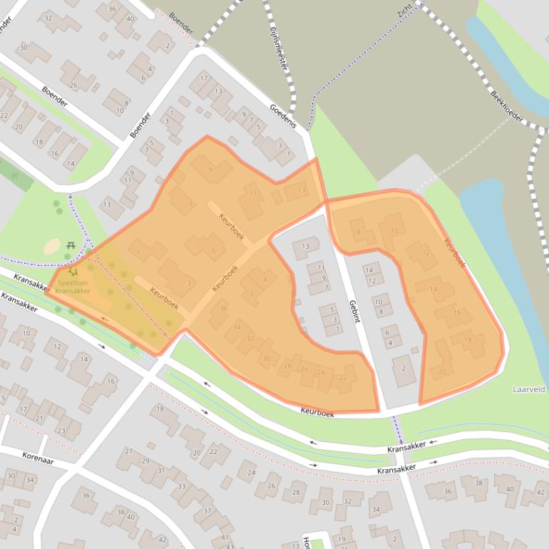 Kaart van postcodegebied 6003EC.
