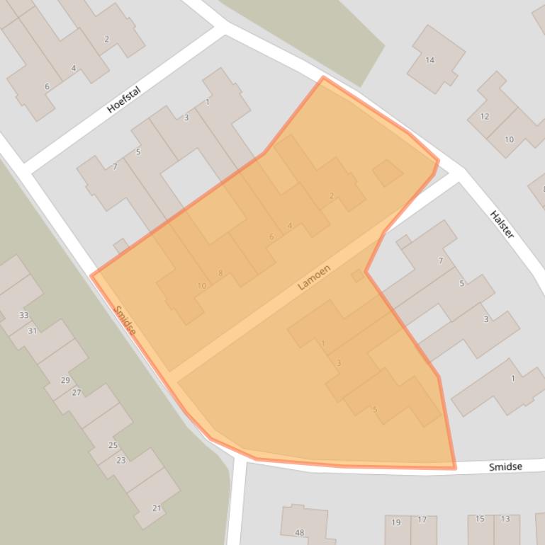 Kaart van postcodegebied 6003GC.