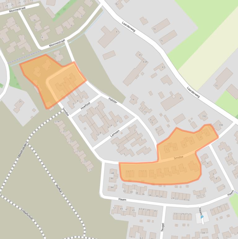 Kaart van postcodegebied 6003GE.