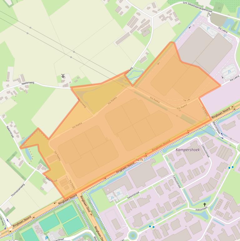 Kaart van postcodegebied 6003NK.