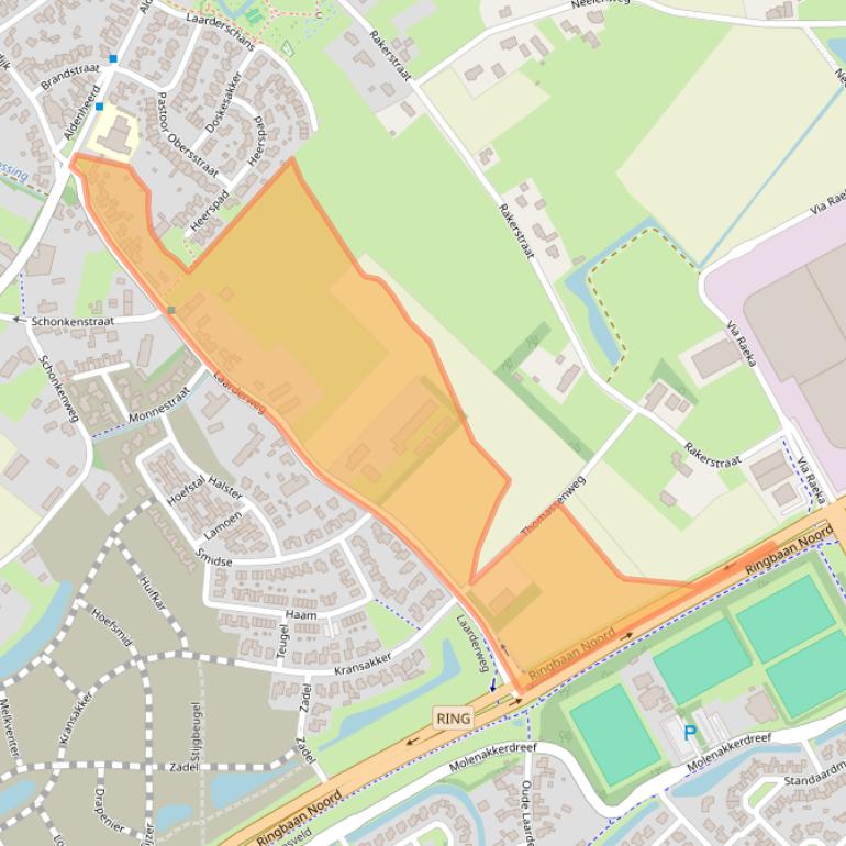 Kaart van postcodegebied 6003NL.