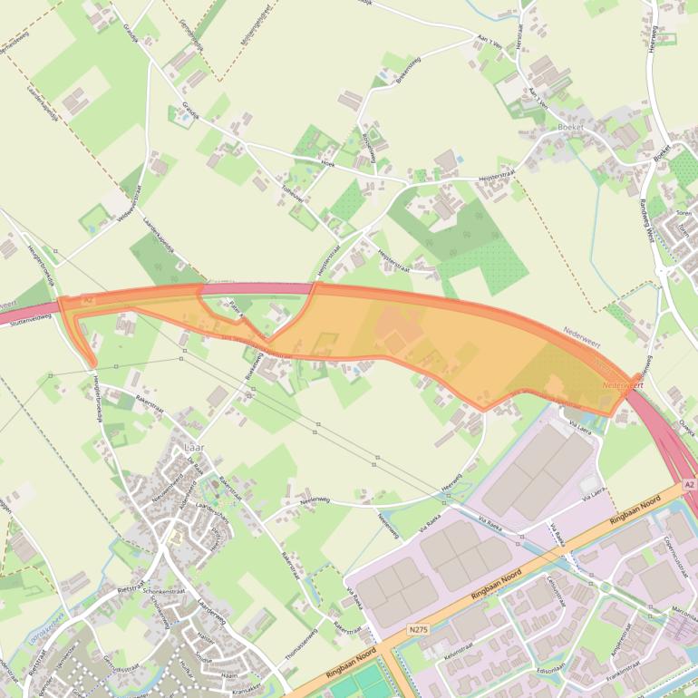 Kaart van postcodegebied 6003NS.
