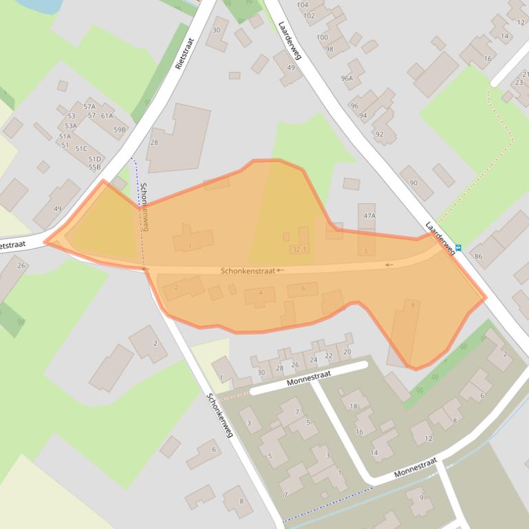 Kaart van postcodegebied 6003PH.