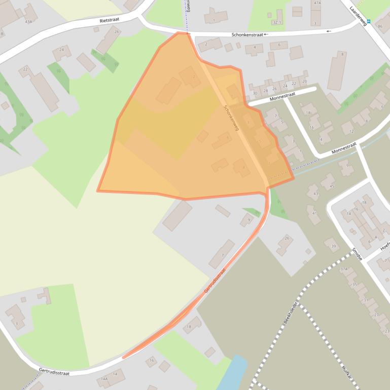 Kaart van postcodegebied 6003PJ.