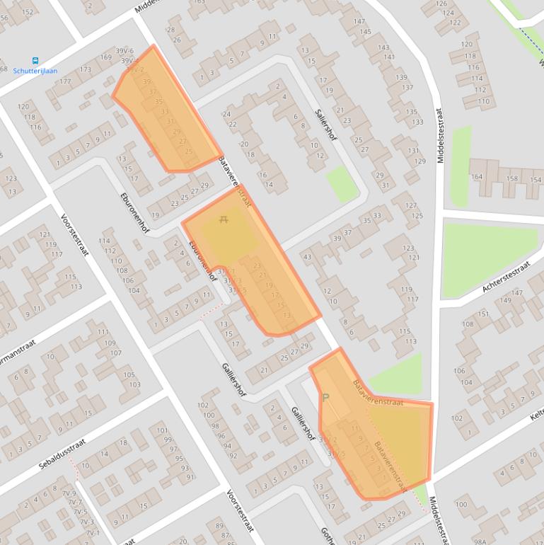 Kaart van postcodegebied 6004BR.