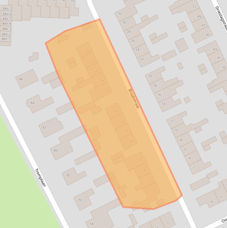 Kaart van postcodegebied 6004CW.