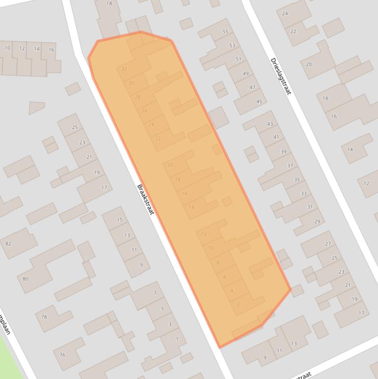 Kaart van postcodegebied 6004CX.