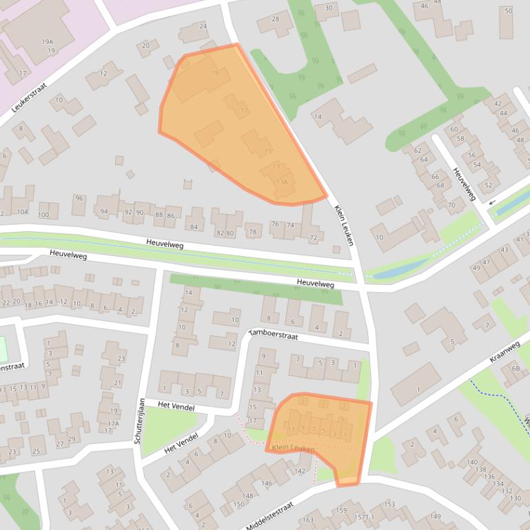 Kaart van postcodegebied 6004DH.